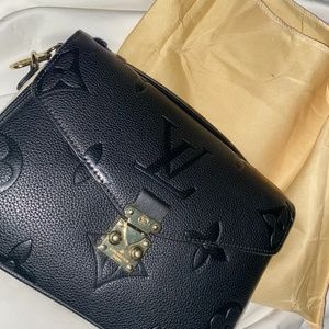 LV black mono crossbody